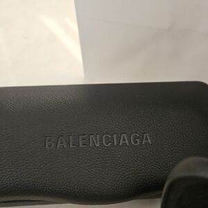 Balenciaga Textured Black Eyewear Case